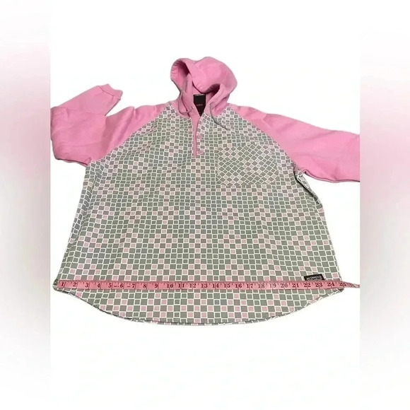 Levi's Skateboarding Hoodie Pink Gray Heavyweight Sweater Mens Size M New - Picture 12 of 15